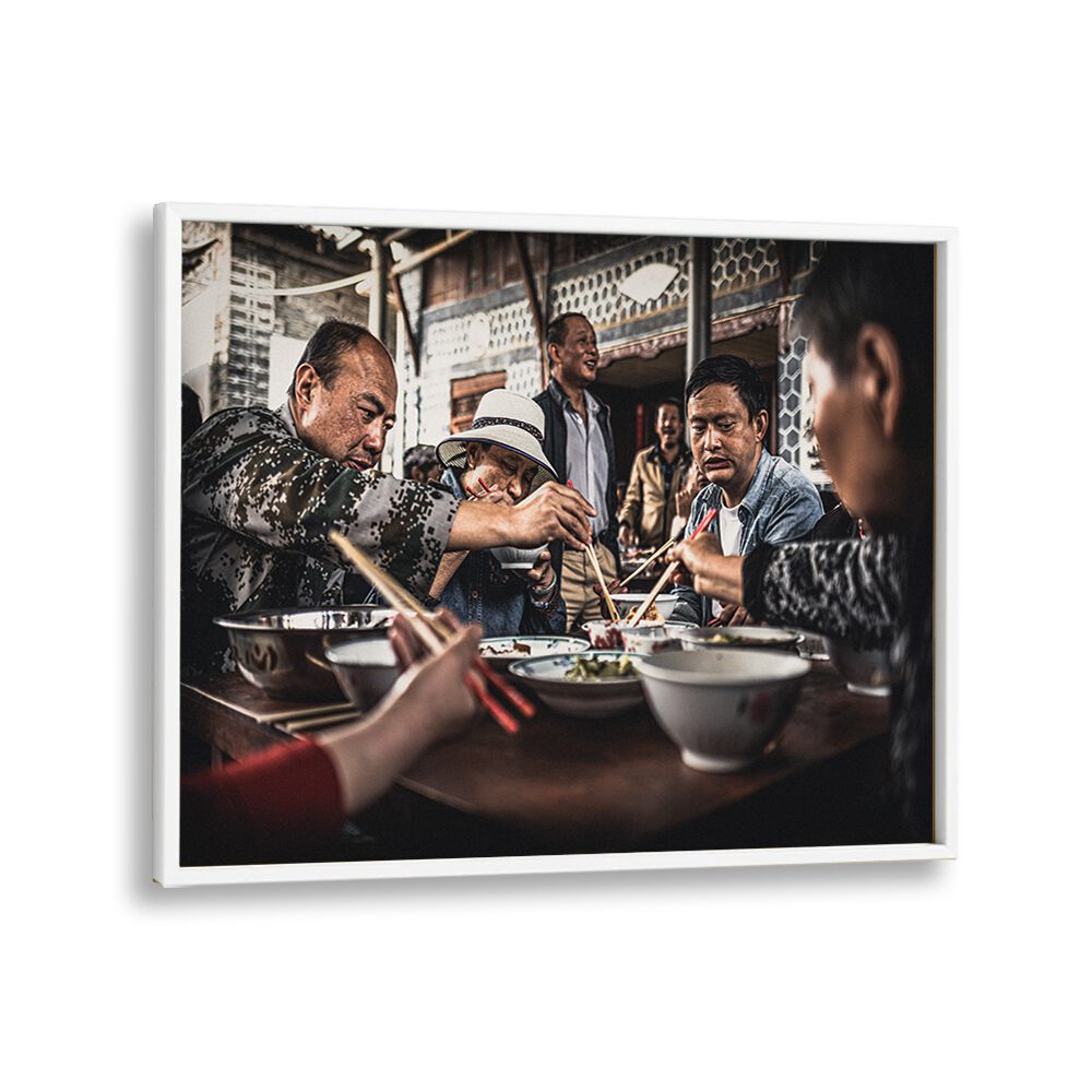 ABSTRACT painting - FAMILY LUNCH IN DALI by Asianmonk