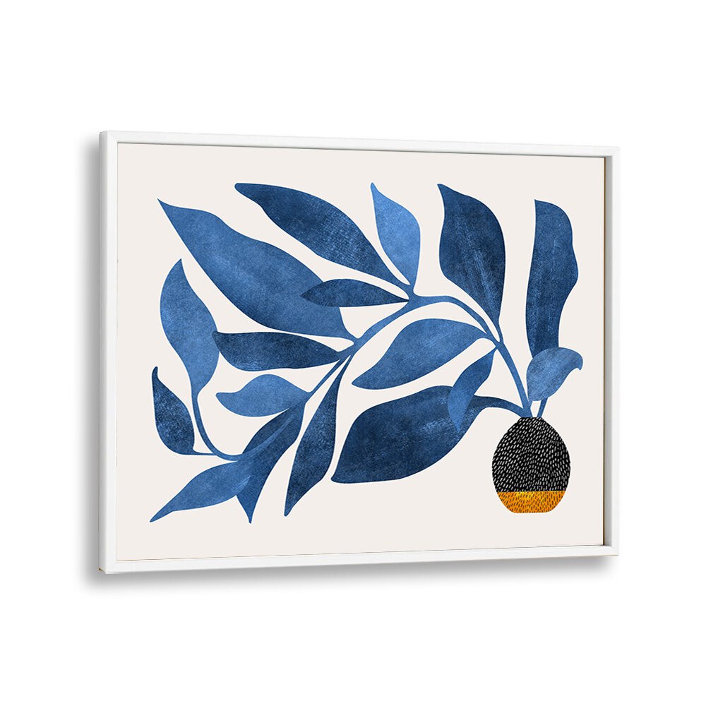 Eleanor Baker painting - WANDERING IVY IN BLUE by Asianmonk