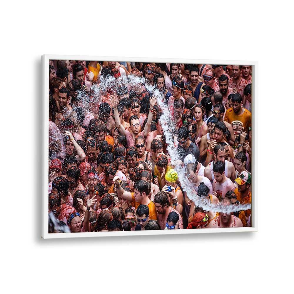 ABSTRACT painting - A SHOWER IN THE TOMATINA by Asianmonk