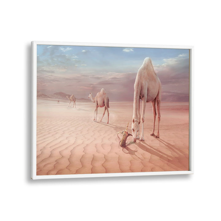 ABSTRACT painting - CAMELS TRIP by Asianmonk