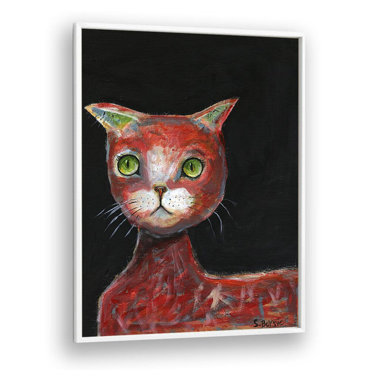 Vintage painting - RED CAT by Asianmonk