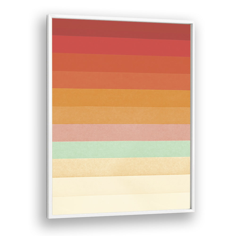 RAINBOW CHEVRONS BY FLORENT BODART, ABSTRACT ART PRINTS