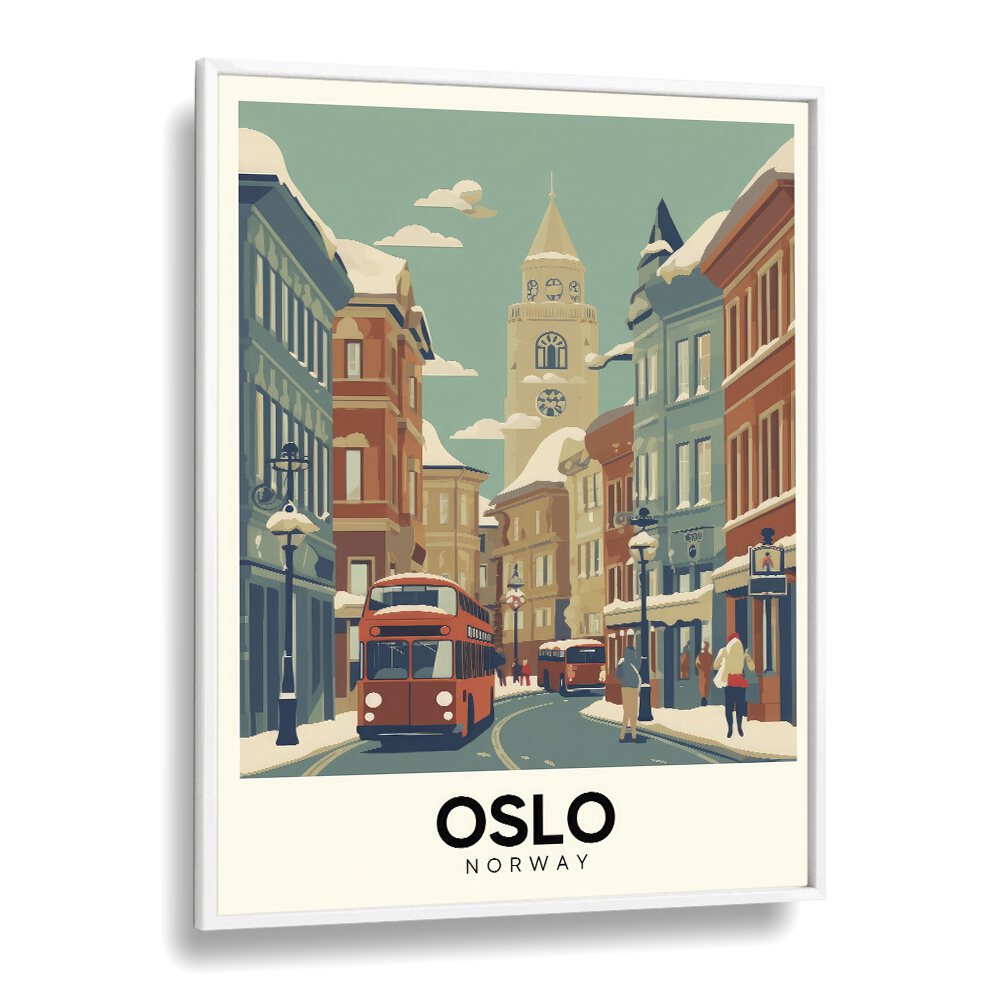 TRAVEL ART painting - OSLO - NORWAY by Asianmonk