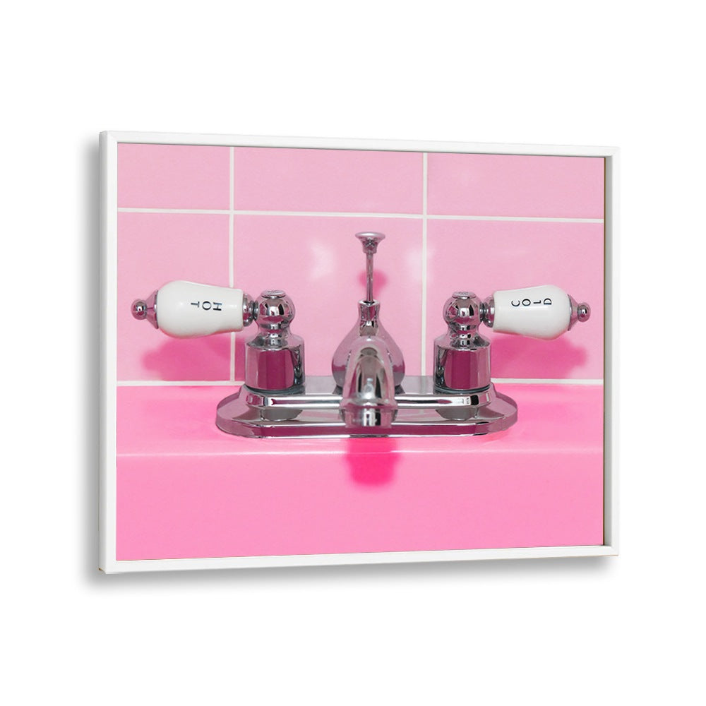 ABSTRACT painting - RETRO PINK SINK FAUCET by Asianmonk