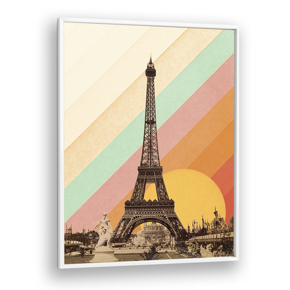 EIFFEL TOWER RAINBOW BY FLORENT BODART, TRAVEL ART PRINTS