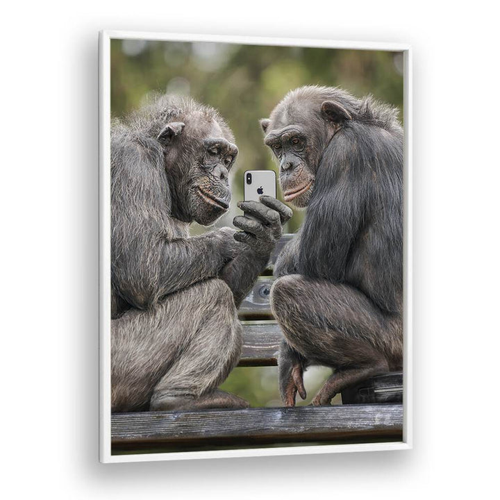 ABSTRACT painting - MONKEY PHONE by Asianmonk