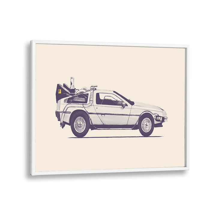 DELOREAN BY FLORENT BODART, AUTOMOTIVE ART PRINTS