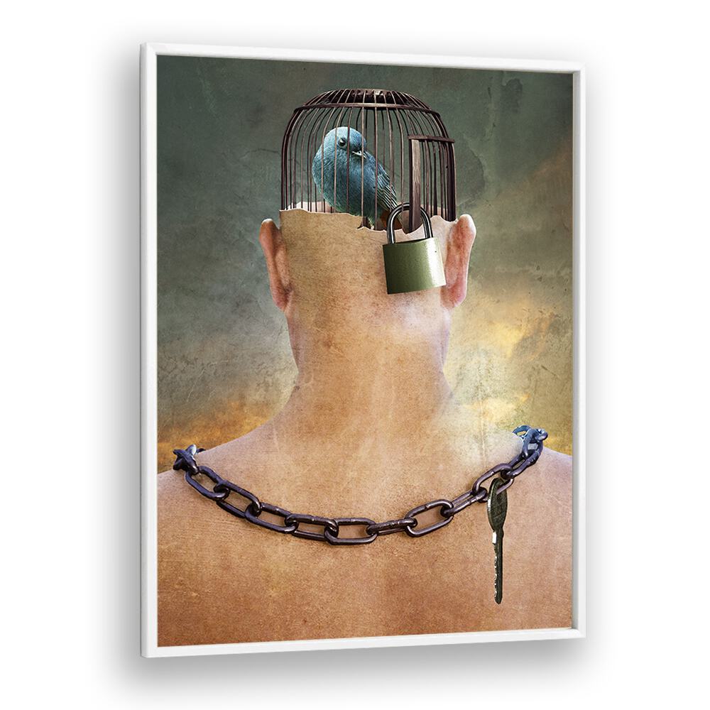 Christian Meermann painting - CAN YOU OPEN THE IMPRISONED THOUGHT by Asianmonk