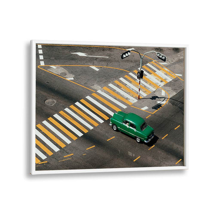 ABSTRACT painting - GREEN CAR by Asianmonk