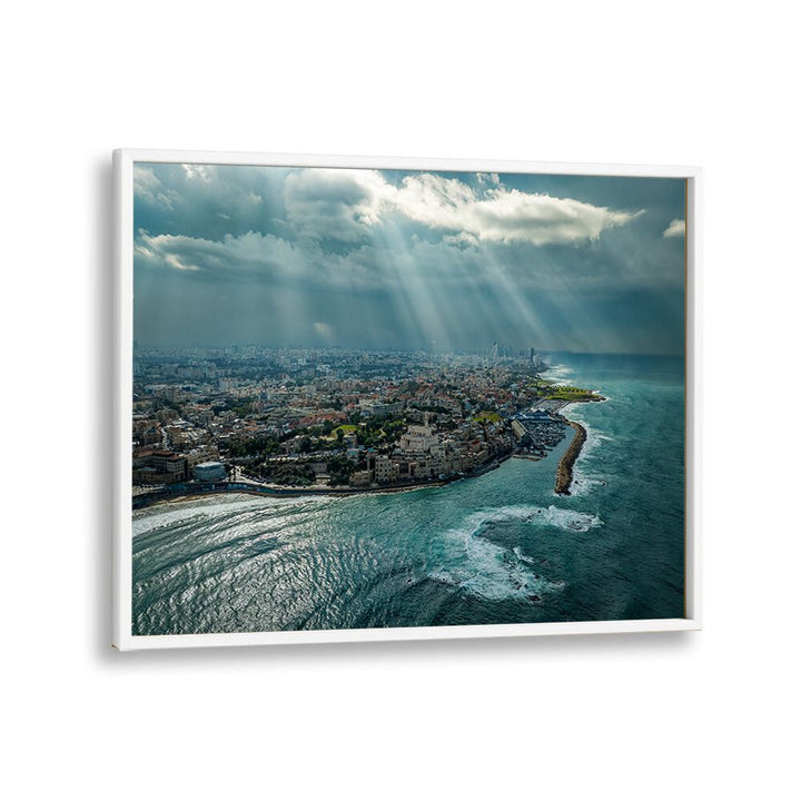 PHOTOGRAPHY painting - JAFFA PORT AERIAL VIEW BY IDO MEIROVICH by Asianmonk