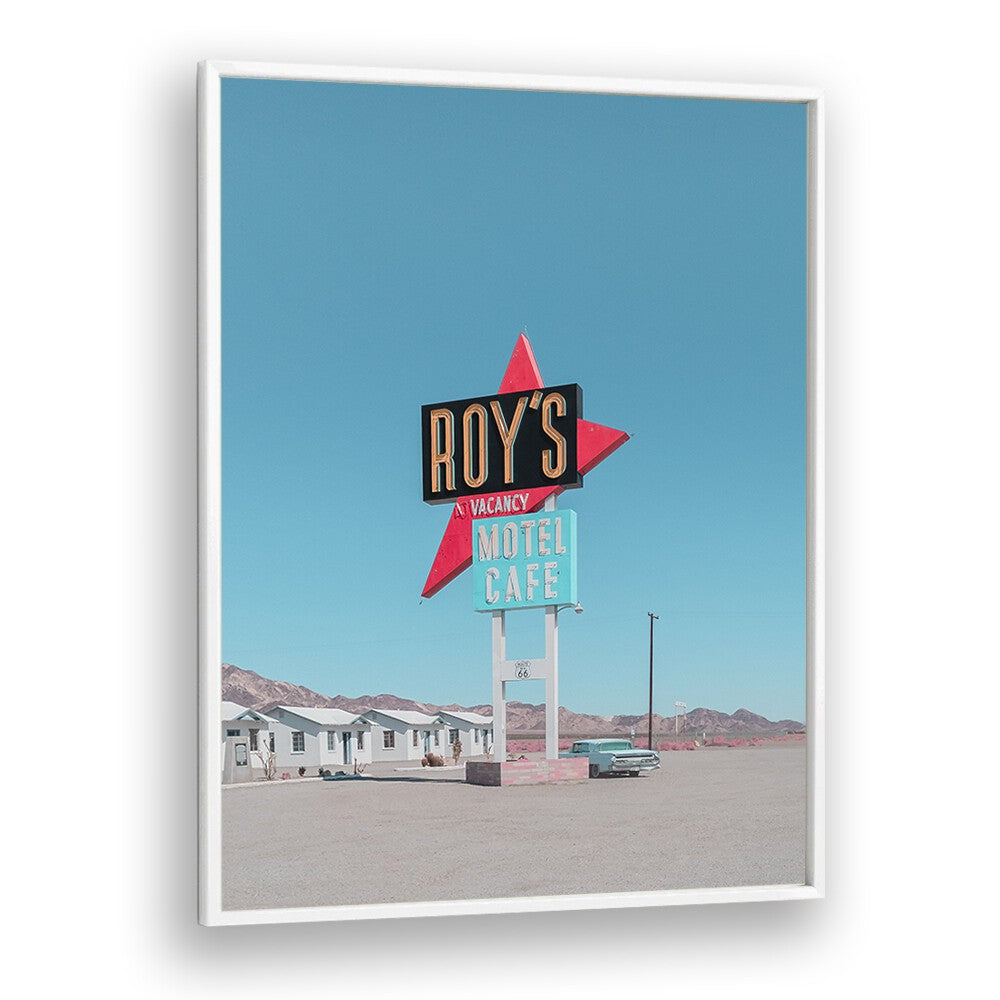 surreal painting - ROY'S MOTEL CAFE RETRO SIGN by Asianmonk