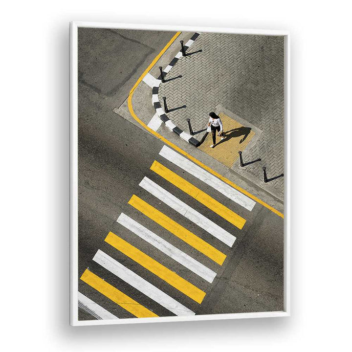 Christian Meermann painting - WOMAN PASSING CROSSWALK by Asianmonk