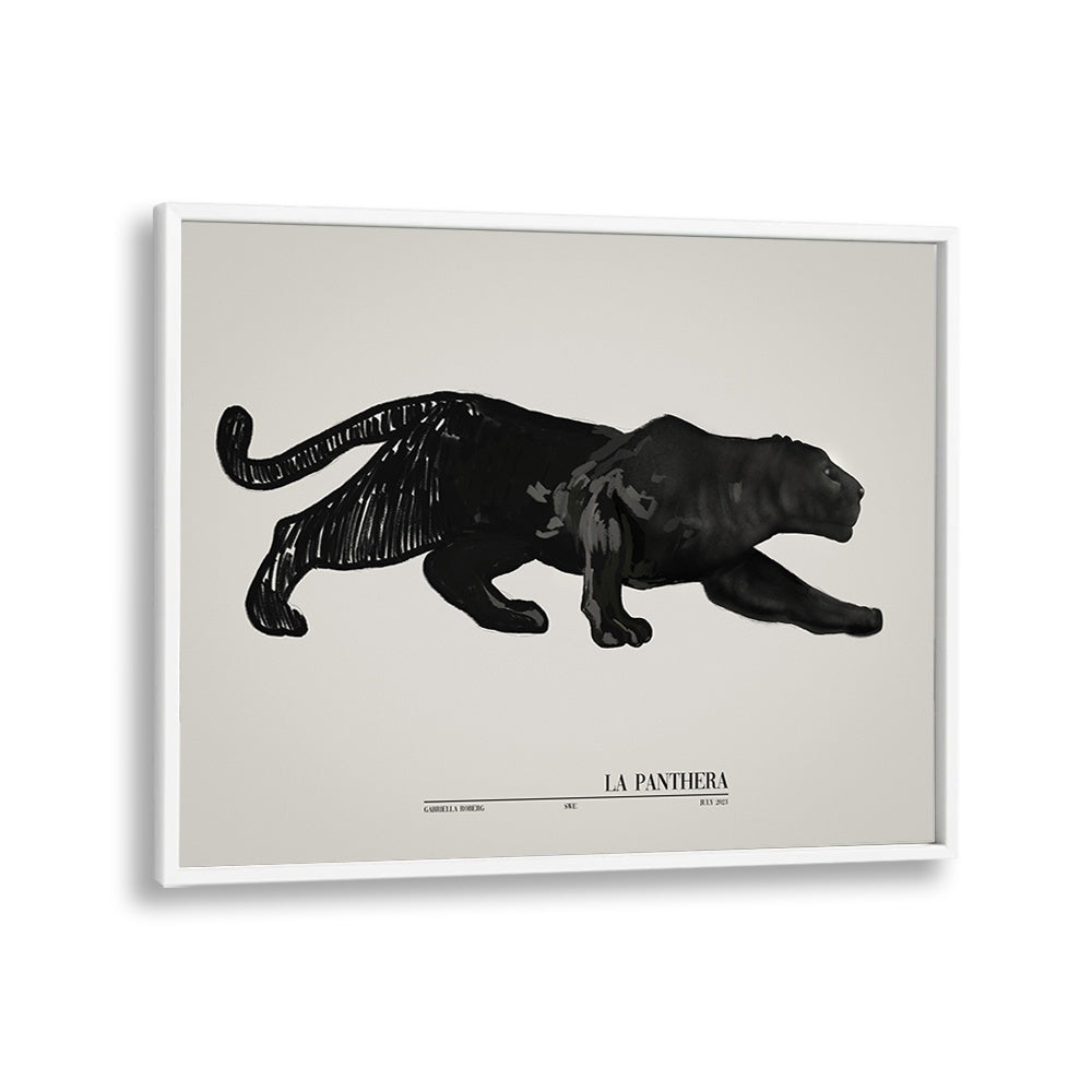  painting - LA PANTHERA (BLACK) by Asianmonk