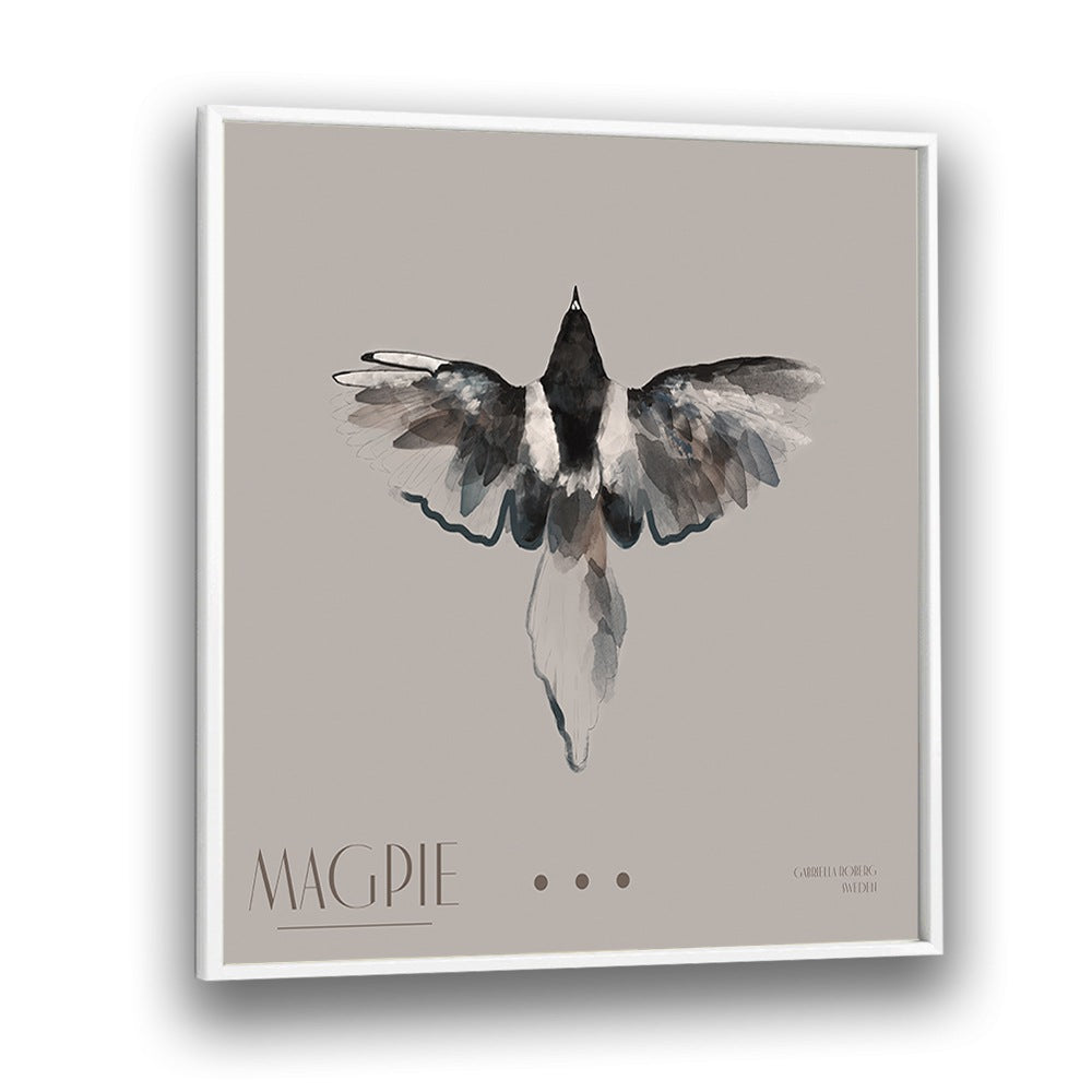 Egyptian painting - MAGPIE BY GABRIELLA ROBERG by Asianmonk