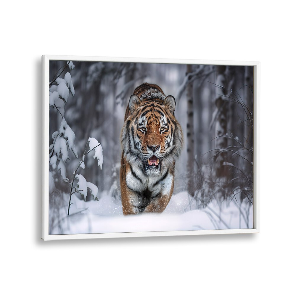 ABSTRACT painting - SNOW TIGER by Asianmonk