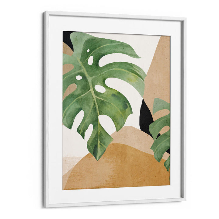 ABSTRACT ART TROPICAL LEAVES , BOHO ART PAINTINGS