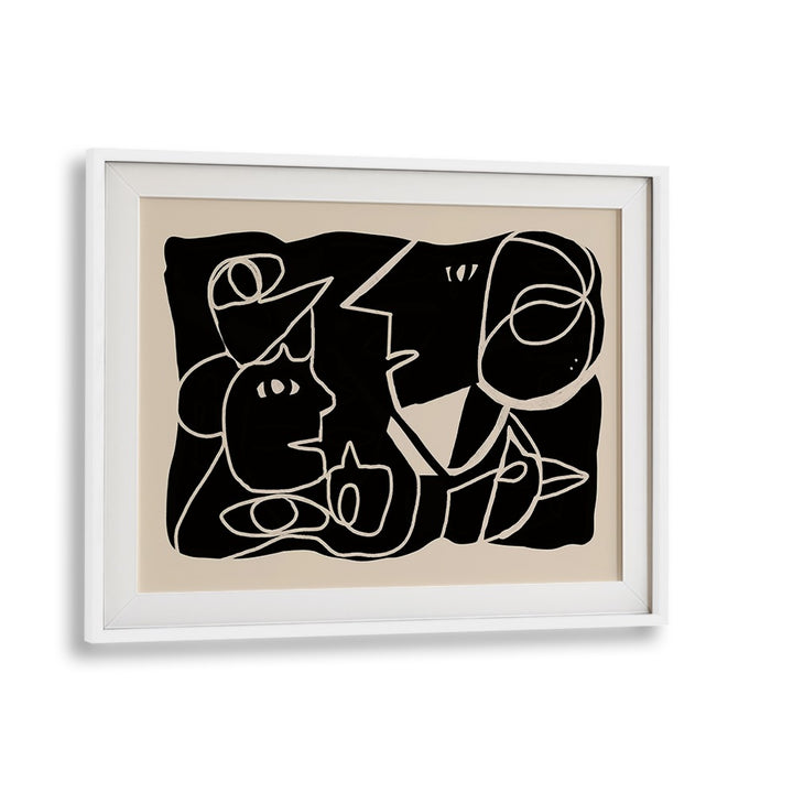 ABSTRACT FACES CONVERSATION