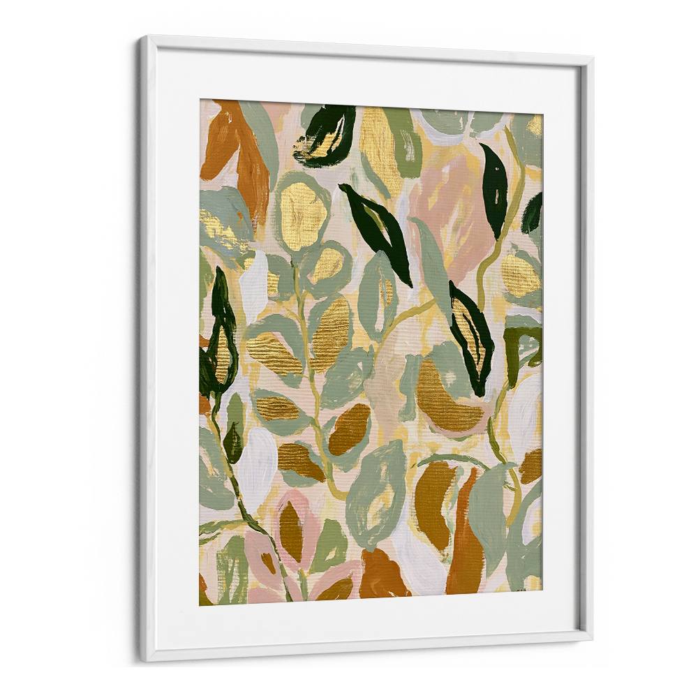 ABSTRACT GOLD LEAVES
