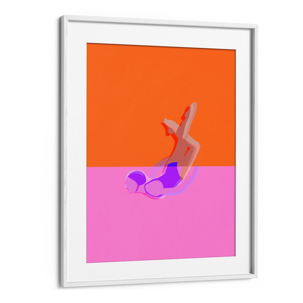 ABSTRACT SWIMMER DIVE