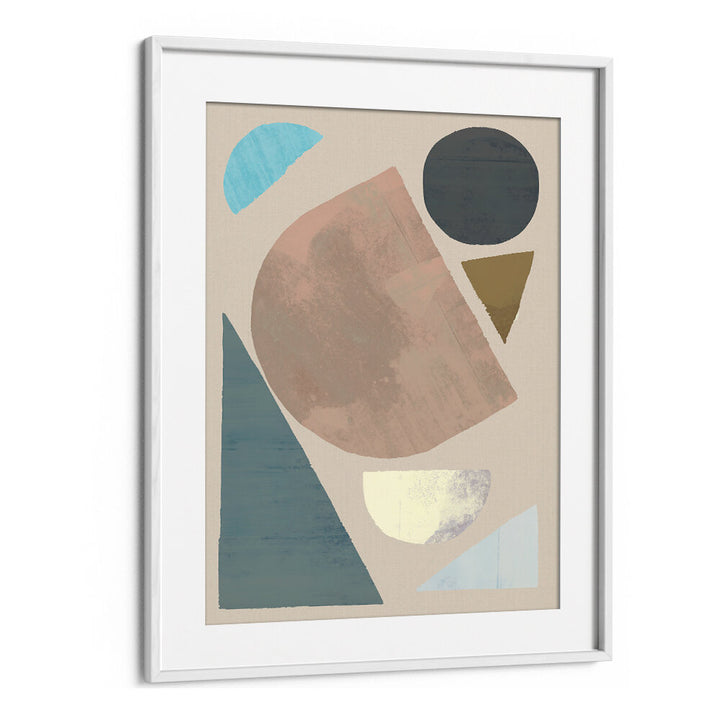 ABSTRACT SHAPES IN MUTED TONES , GEOMETRIC ART PRINTS