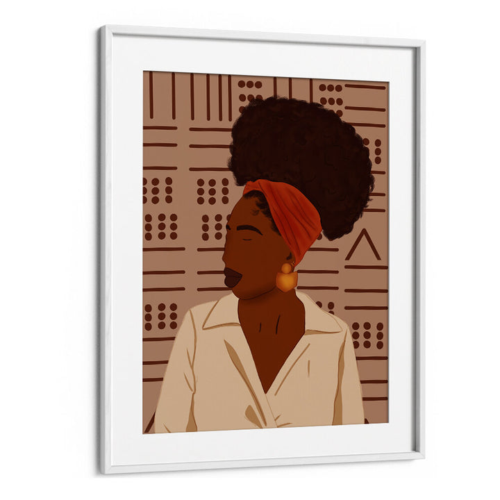 AFRO PUFF , AFRICAN ART PAINTINGS