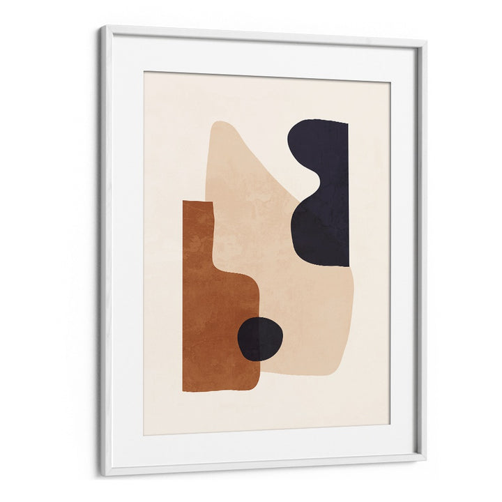 Sophisticated ABSTRACT MINIMAL SHAPES III, GEOMETRIC ART PRINTS featuring modern 2D and 3D designs for elegant decor.