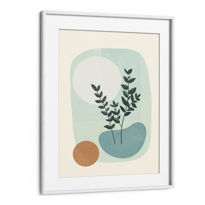 AZZURRO SHAPES III , BOHO ART PAINTINGS