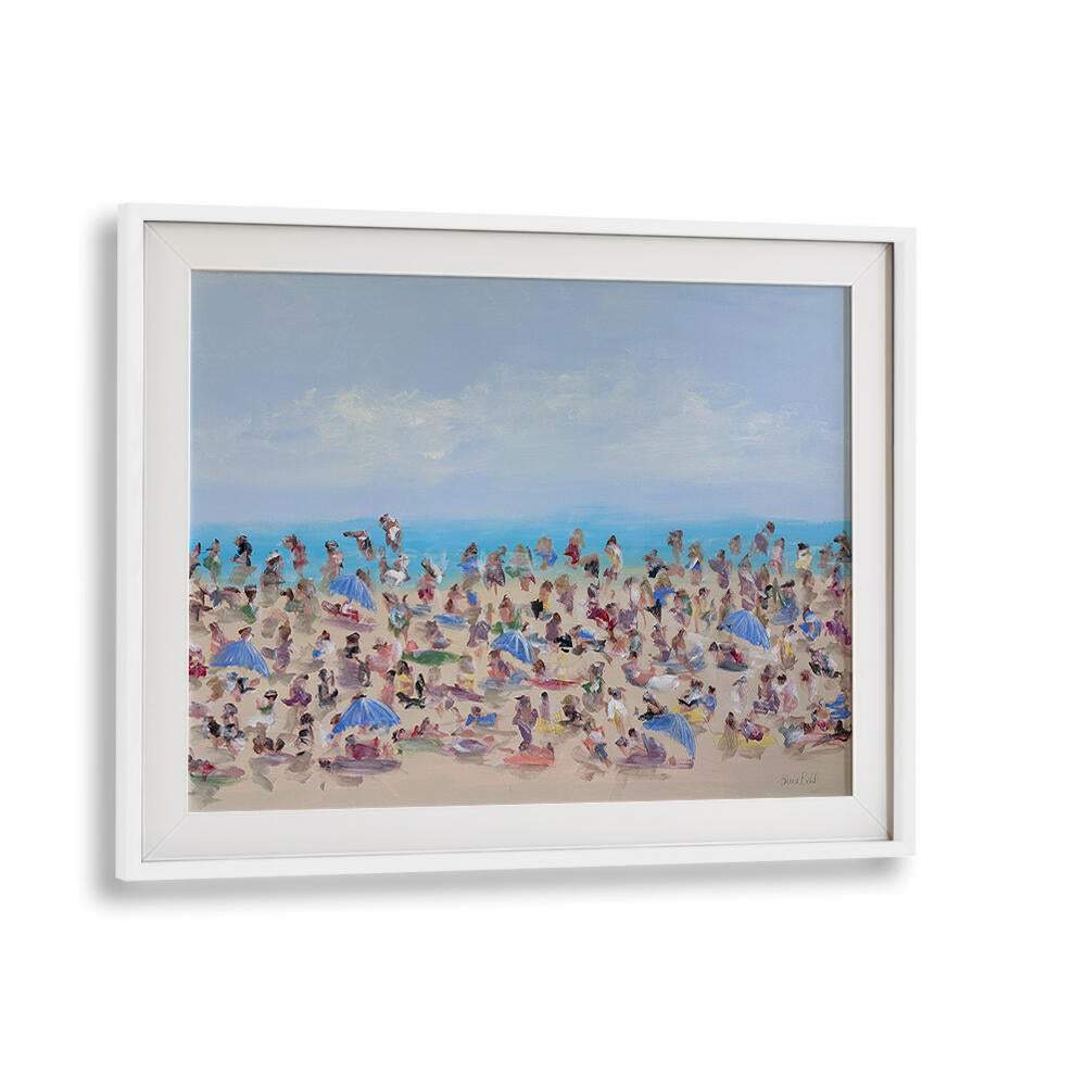 Vibrant beach scene featuring our BEACHSIDE BLURS, BEACH PAINTINGS, perfect for a serene coastal retreat.