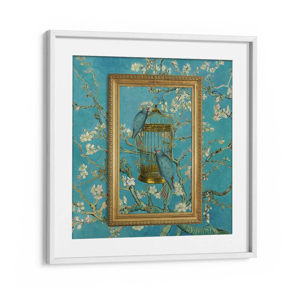 BLUE PARROTS ALMOND BLOOM