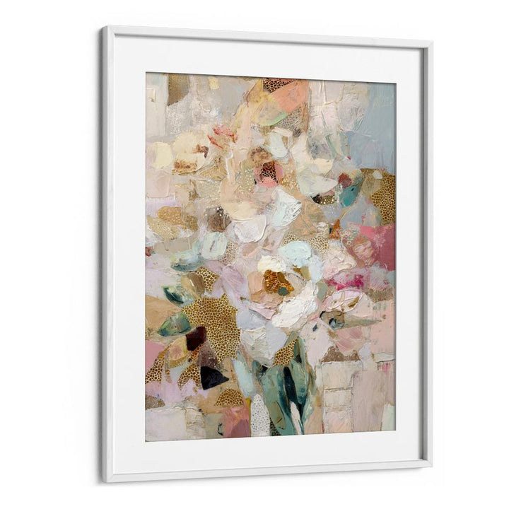BLUSH GOLD ABSTRACT FLOWERS