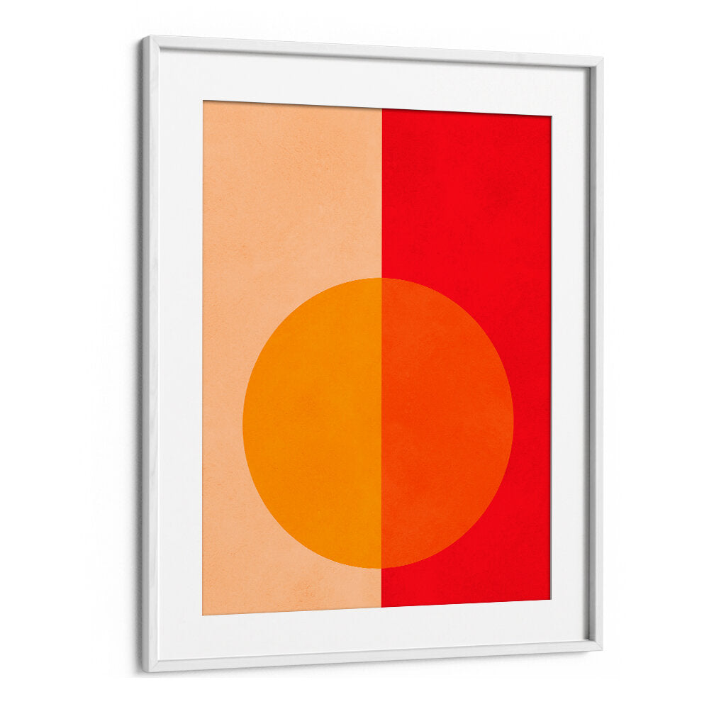 BOLD BISECTED CIRCLE , GEOMETRIC ART PRINTS