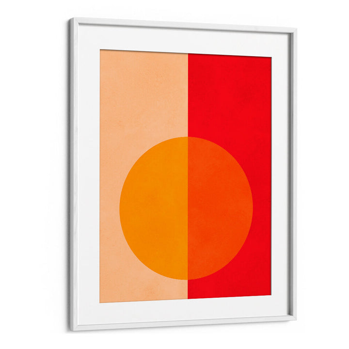 BOLD BISECTED CIRCLE , GEOMETRIC ART PRINTS