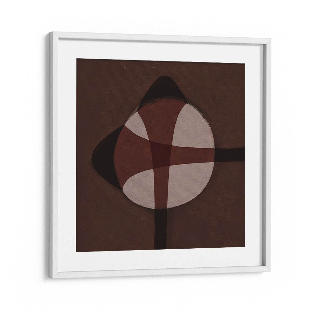 BROWN GEOMETRIC ABSTRACT