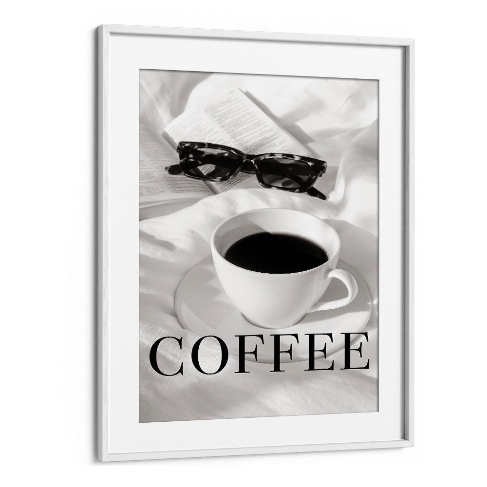 Stylish COFFEE IN BED, BAR art captures cozy cafe vibes, perfect for enhancing your coffee-loving space.
