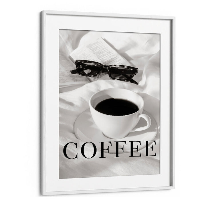 Stylish COFFEE IN BED, BAR art captures cozy cafe vibes, perfect for enhancing your coffee-loving space.