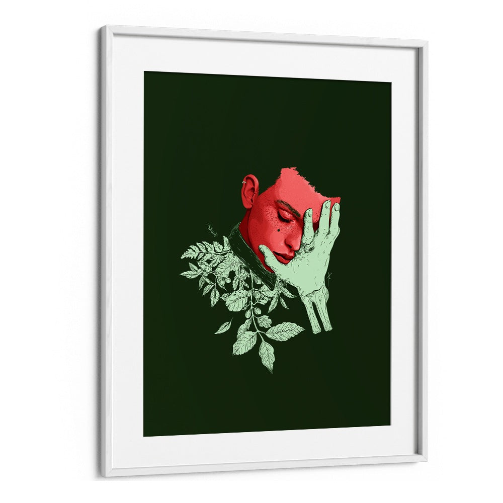 CONTEMPLATIVE BOTANICAL PORTRAIT