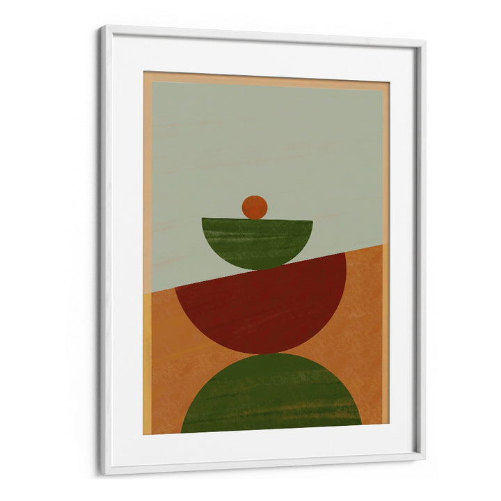 Stylish CONTEMPORARY GEOMETRIC II art print featuring bold shapes and earthy colors, perfect for modern decor.