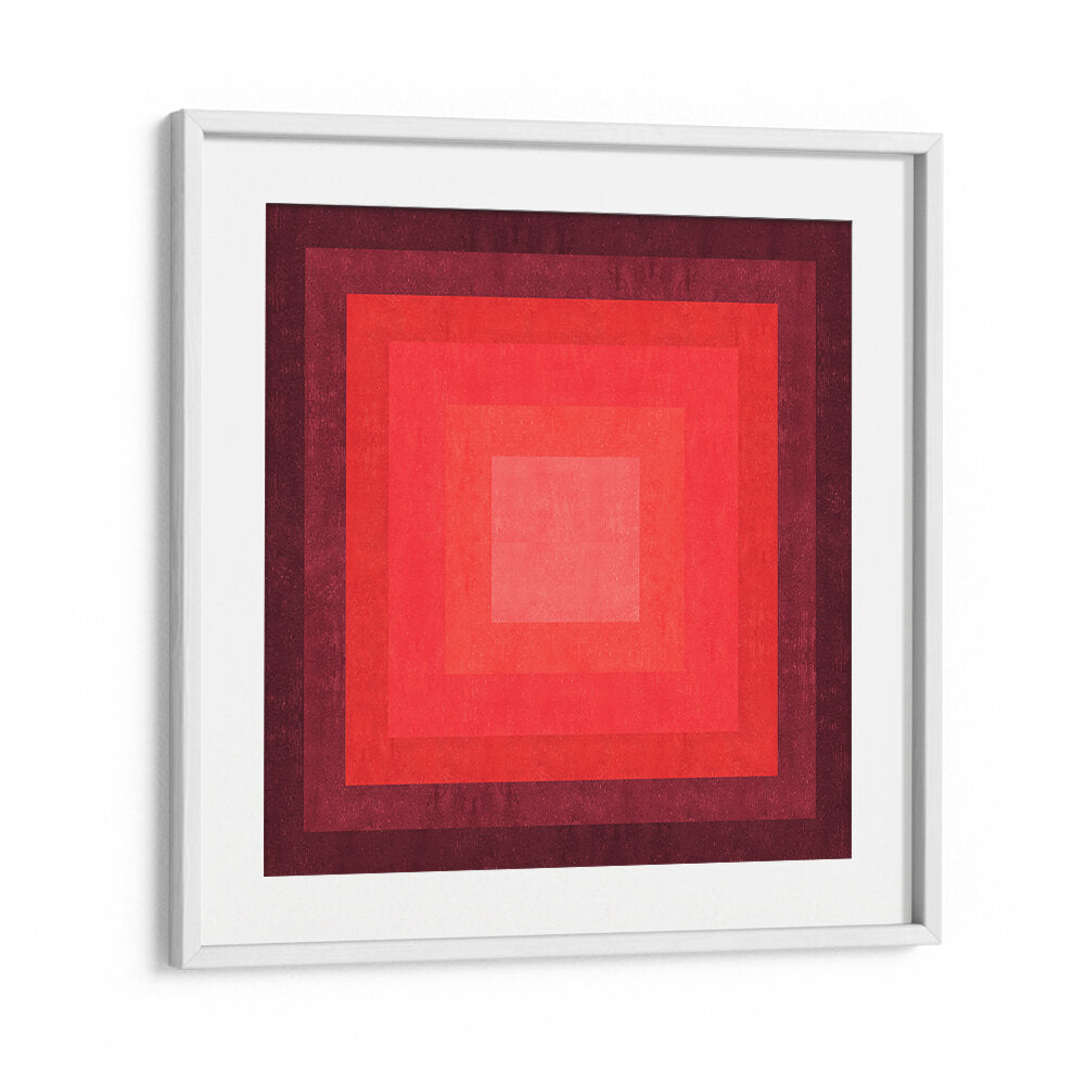 CRIMSON CONCENTRIC , GEOMETRIC ART PRINTS
