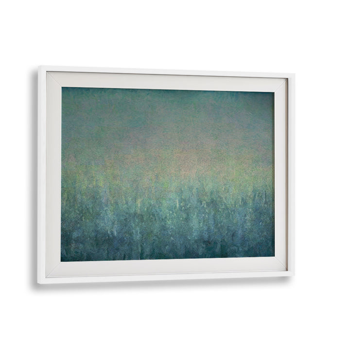 Serene abstract painting capturing a calming natural landscape, perfect for tranquil home decor enhancement.
