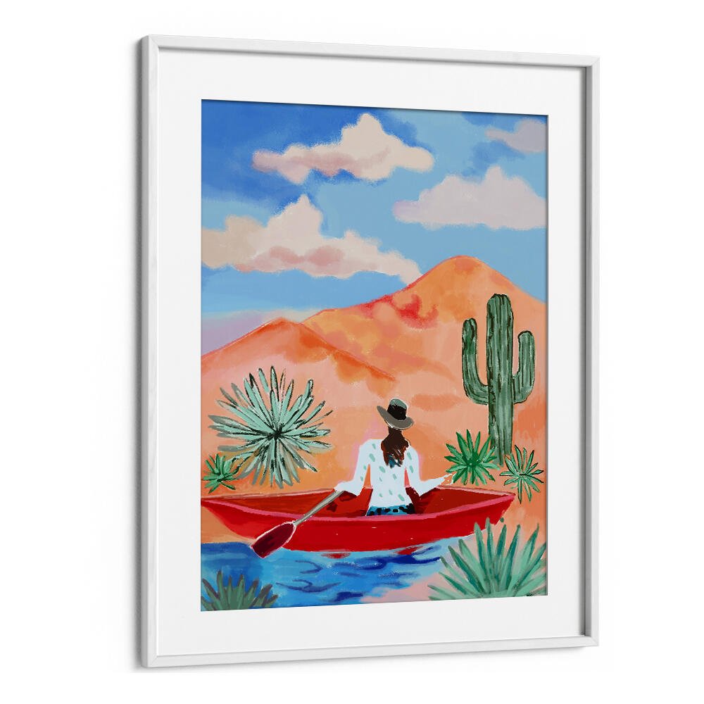 DESERT ROWING DREAM , COWBOY & MODERN AMERICANA PAINTINGS