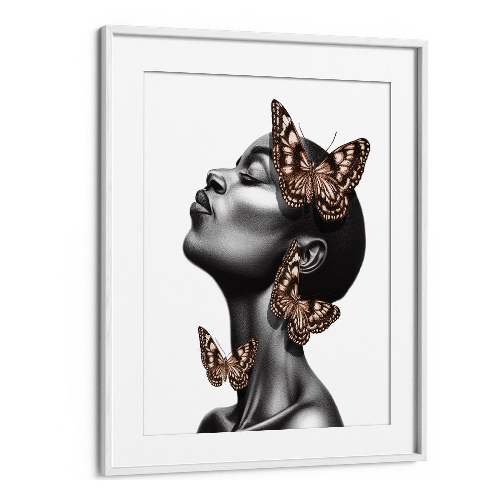 DREAMING BLACK WOMAN BUTTERFLIES