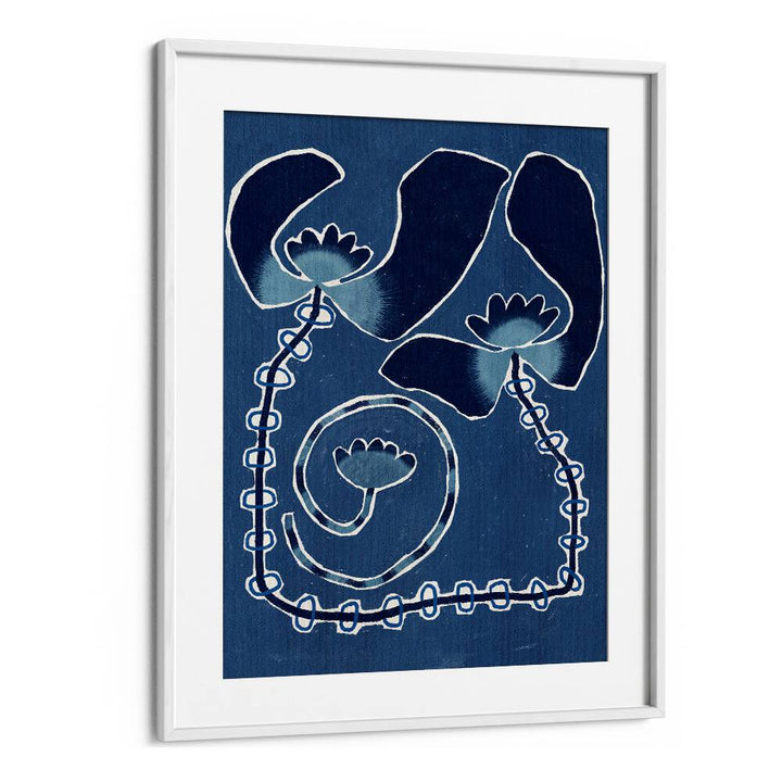 DELICATE BLOOM BLUE , FLORAL FLOWER PAINTINGS