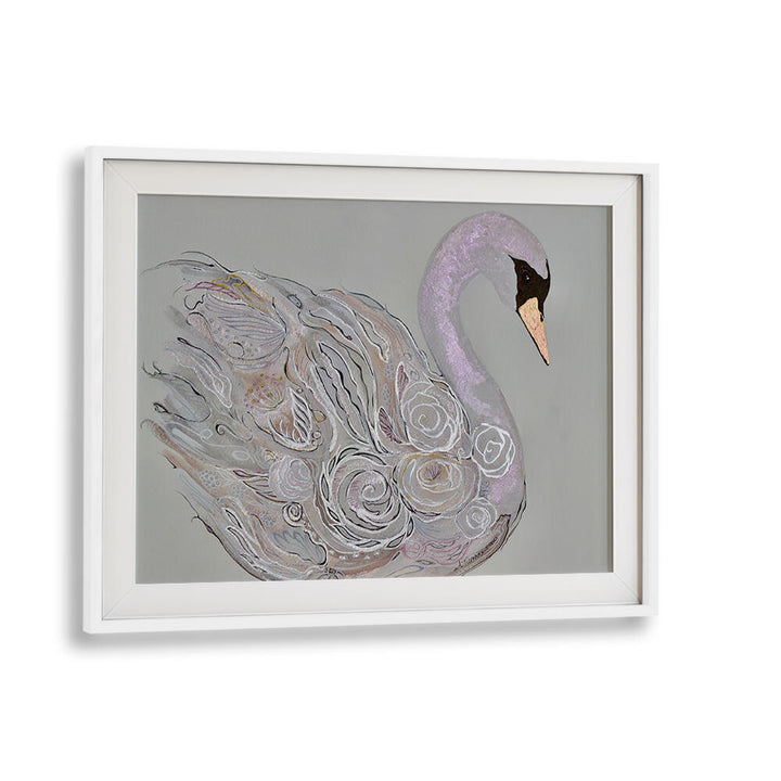 Elegant Swan, Animal Paintings showcase grace and abstract beauty, perfect for transforming your space with style.