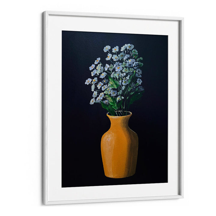 FLOWER PAINTING IN YELLOW VASE