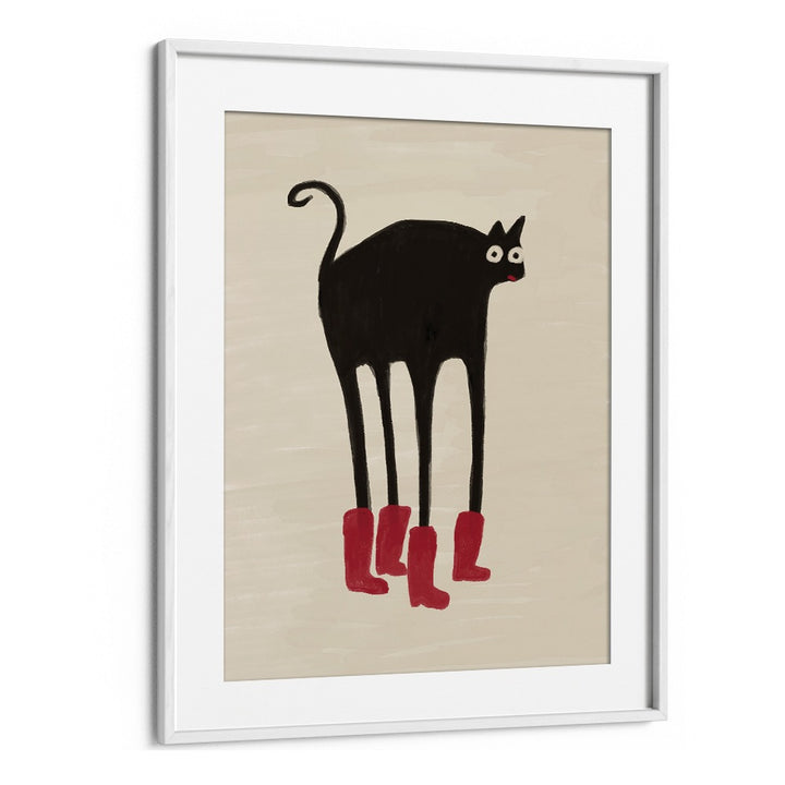 FUNNY BLACK CAT BOOTS