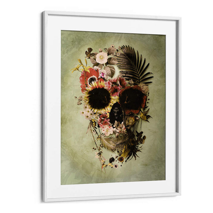 GARDEN SKULL , SURREAL ART PRINTS