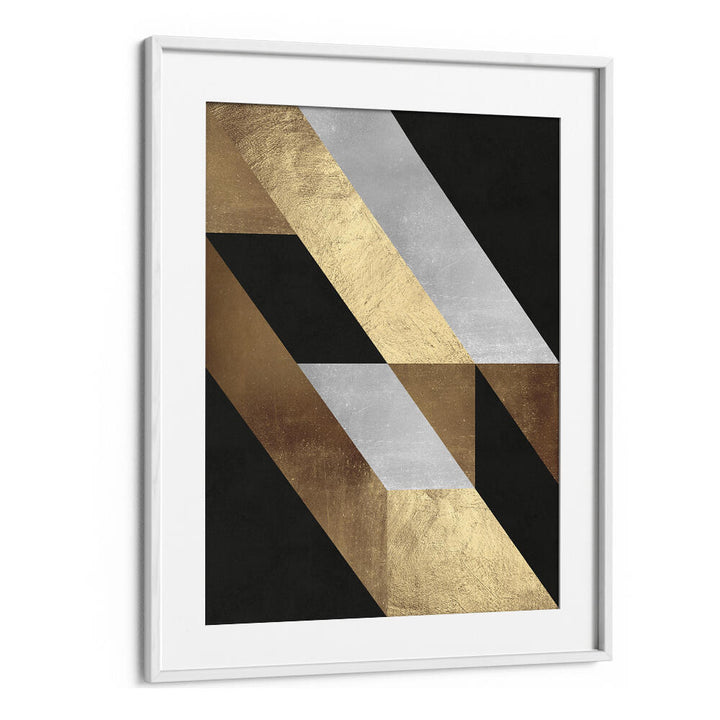 GEOMETRIC GOLD FLOW , GEOMETRIC ART PRINTS