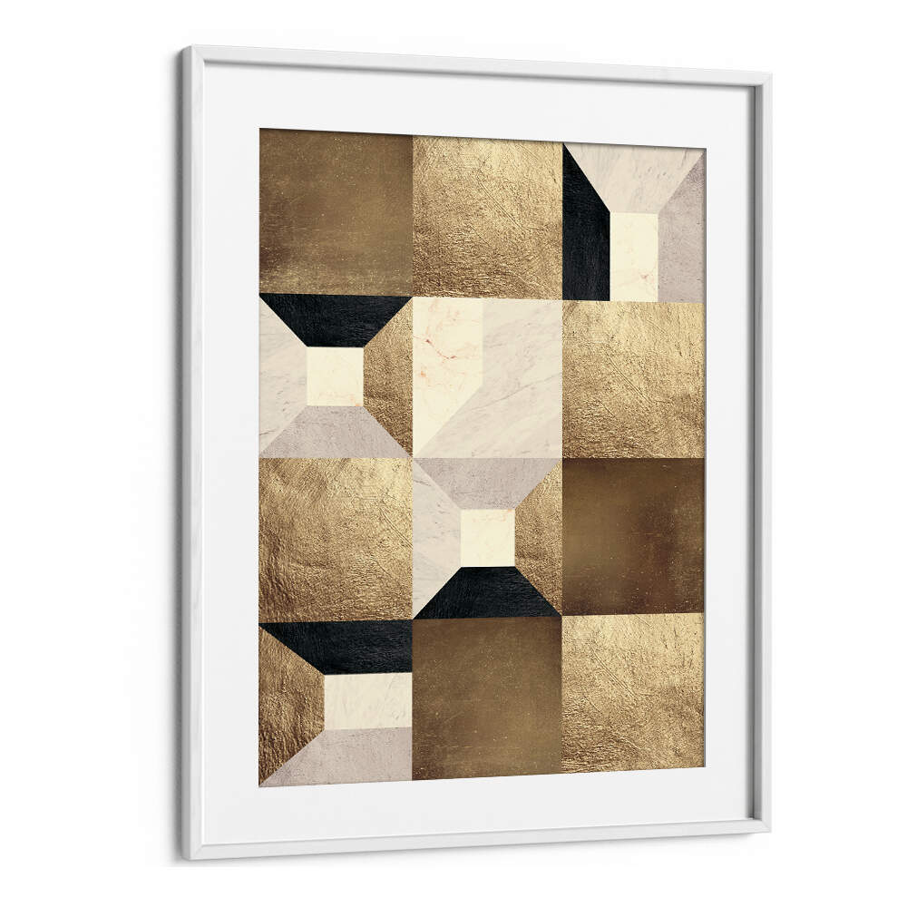 GEOMETRIC GOLD RHYTHM , GEOMETRIC ART PRINTS