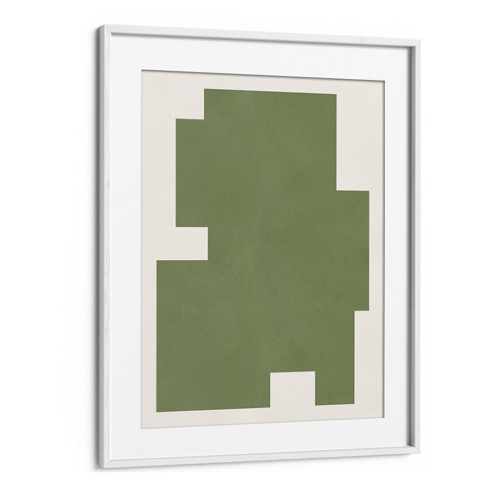 GREEN GEOMETRIC FORM , GEOMETRIC ART PRINTS
