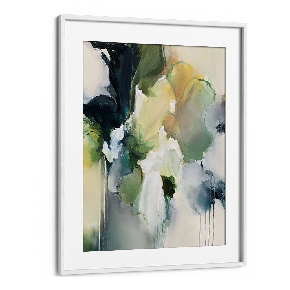 GREEN YELLOW ABSTRACT BLOOM